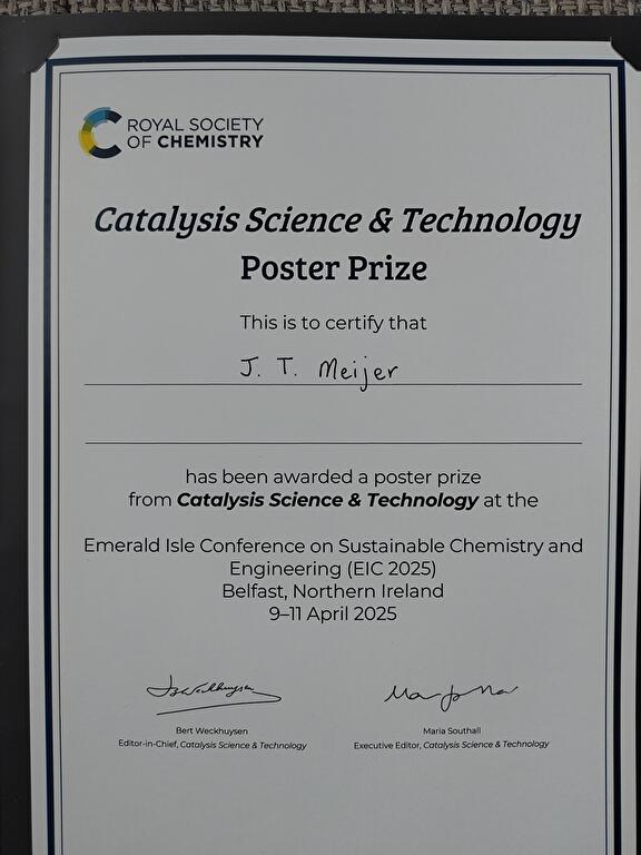 Poster prize Jelmer